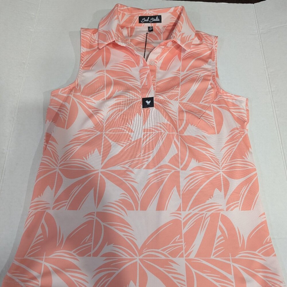 Women’s Bad Birdie Golf Core Performance Polo Shirt NWT MSRP $78